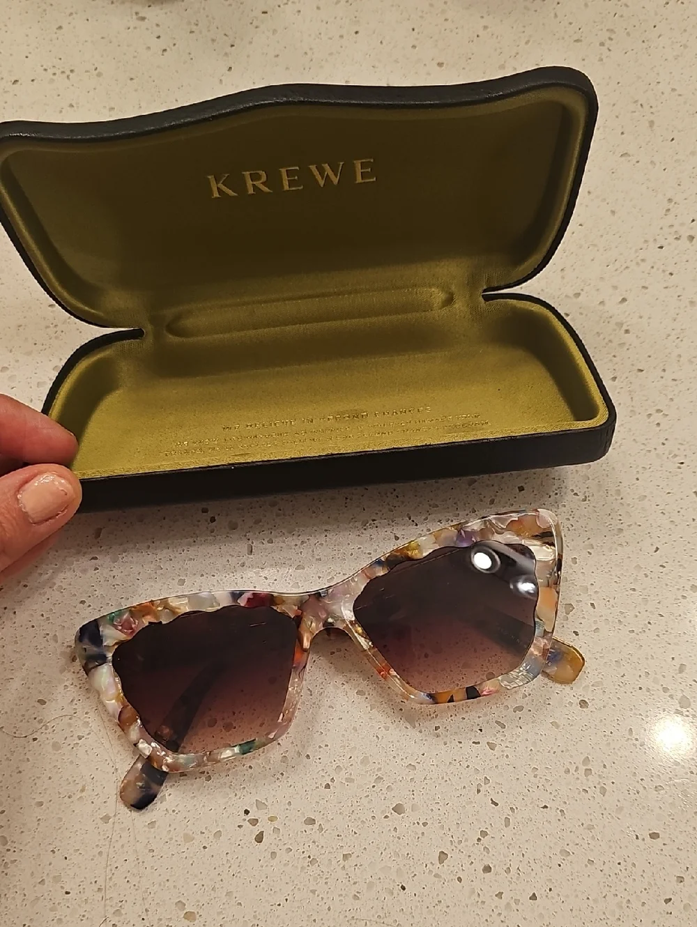KREWE Brigitte Sunglasses in Gelato Multicolor Acetate - Picture 6 of 6